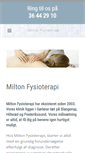 Mobile Screenshot of milton-fysioterapi.dk