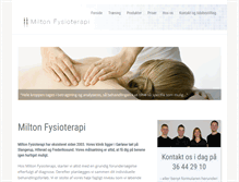 Tablet Screenshot of milton-fysioterapi.dk